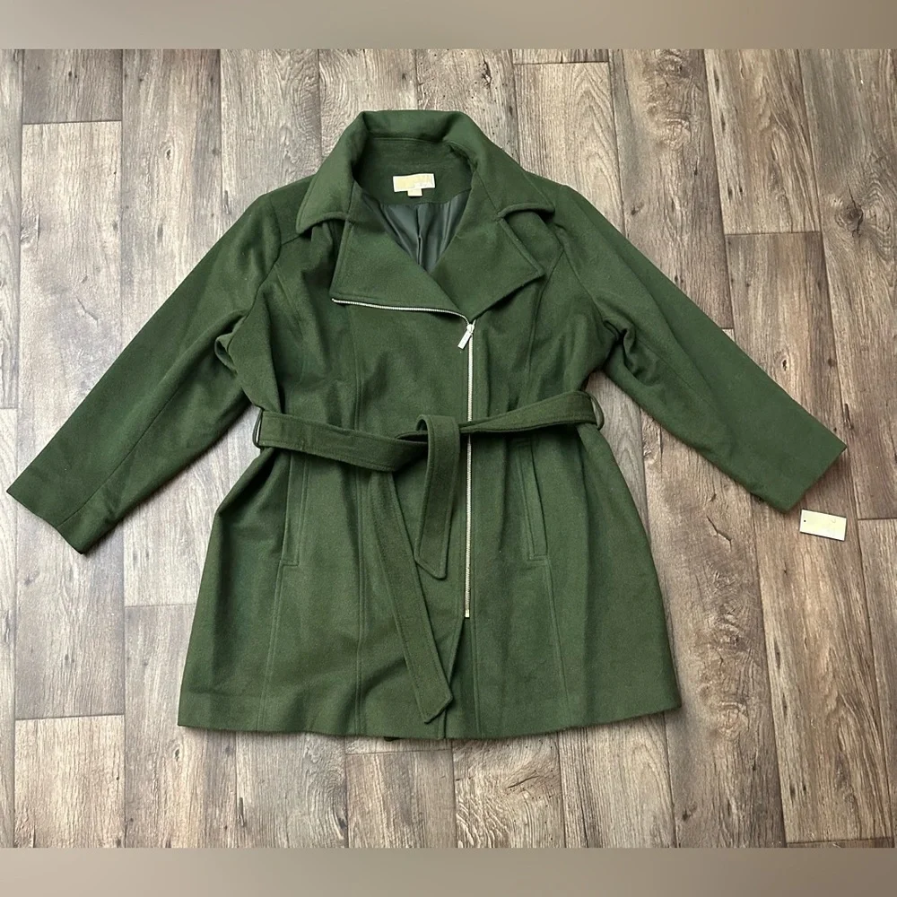 Michael Kors 60% Wool Blend Coat Women’s Size 2X Jade Green